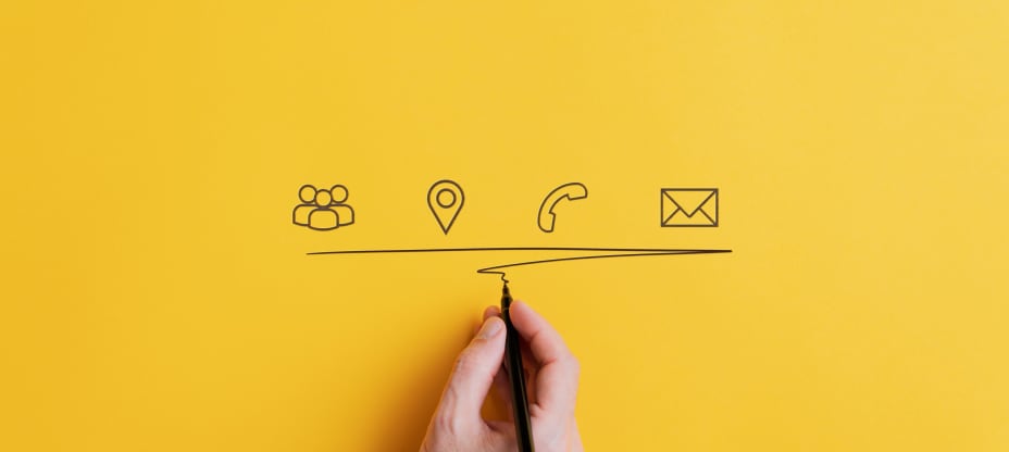 the drawing of customer service icons