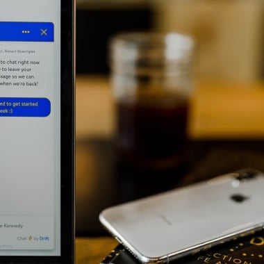Chat bot on the screen