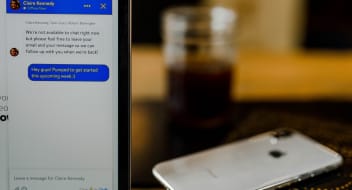 Chat bot on the screen