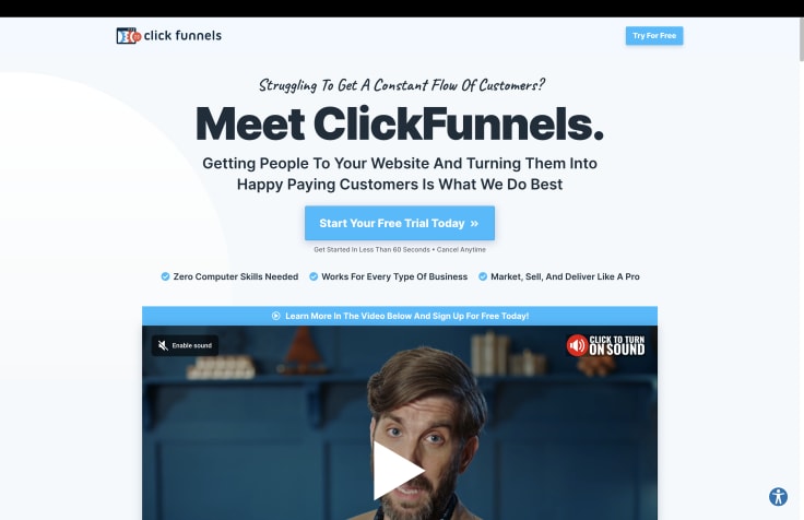 ClickFunnels as an alternative to HubSpot