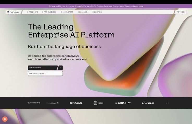 Cohere Generate as ChatGPT alternative best for customizable AI models