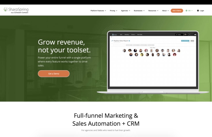 SharpSpring as an alternative to hubSpot CRM