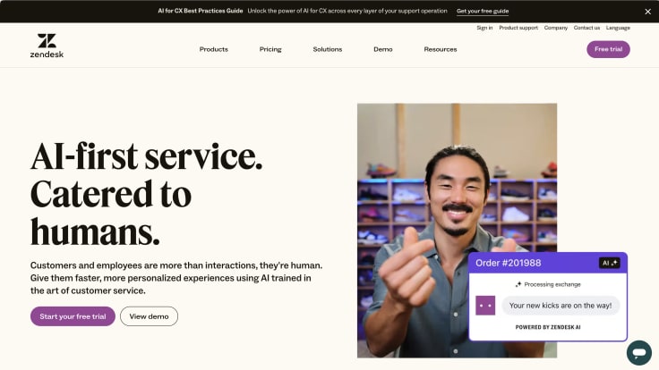 Zendesk as an alternative to Freshworks