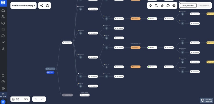 chatbot visual builder