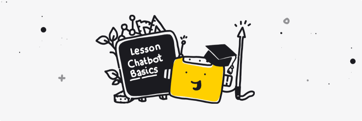 the image of a teacher chatbot teaching about chatbot basics