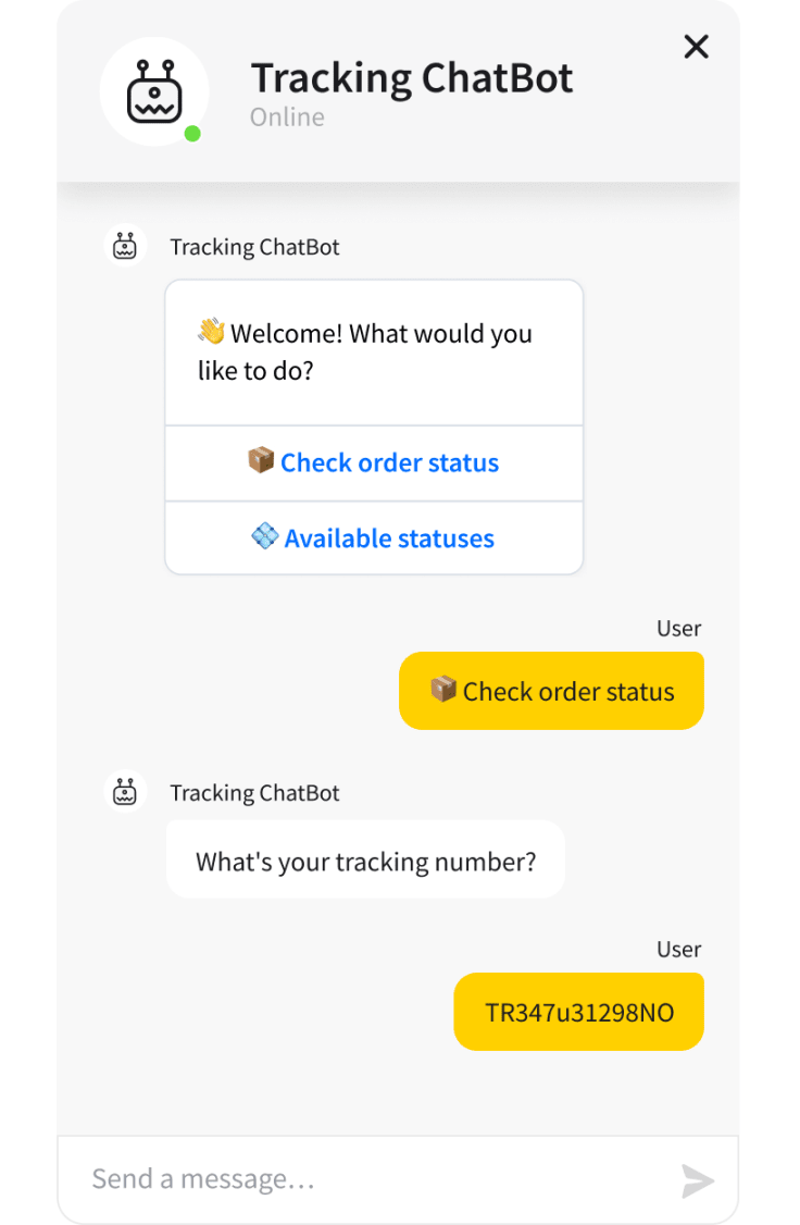 Tracking ChatBot