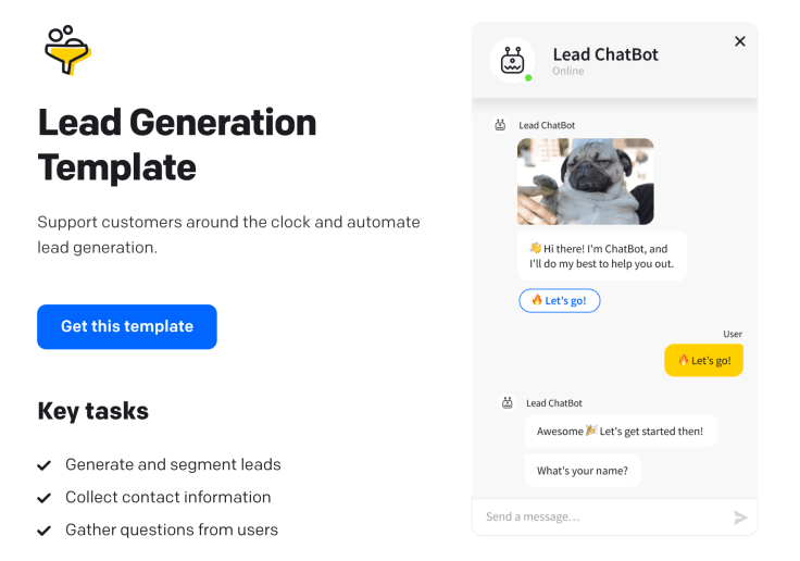 ChatBot Lead Generation Template